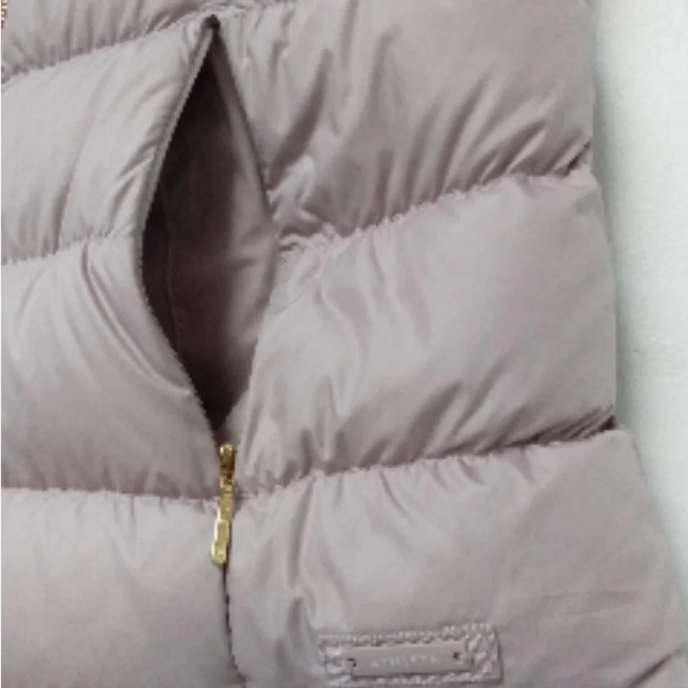Athleta Downabout Goose Down Puffer Vest  Dusty Pink Size XS - Picture 12 of 16